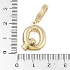 Brass Micro Pave Clear Cubic Zirconia Pendants KK-M289-01Q-G-3
