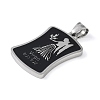 304 Stainless Steel Pendants STAS-O008-01H-2