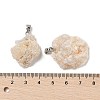 Raw Rough Natural Druzy Agate Pendants G-H084-07P-01-3