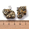 Natural Dalmatian Jasper Pendants G-B127-05P-08-4