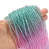 Transparent Painted Glass Beads Strands DGLA-A034-T1mm-A10-2