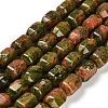 Natural Unakite Beads Strands G-F781-A04-01-1