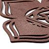 DIY Unfinished Bohemian Meditation Energy Symbol Wood Pendant Decoration Kits LS-DIY-B060-03-5