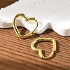 Brass Huggie Hoop Earrings LS-EJEW-C502-09G-4