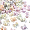 UV Plating Opaque Acrylic Beads PACR-Q005-02-1