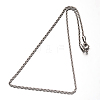 Non-Tarnish 304 Stainless Steel Rope Chains Necklaces NJEW-O067-A-37-2