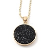 Alloy Rhinestone Pendant Necklaces NJEW-H306-A10-G-2