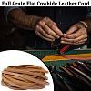 Gorgecraft Flat Cowhide Leather Jewelry Cord LC-GF0001-10B-02-4