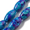 Spray Painted Synthetic Turquoise Beads Strands G-E617-B07-03A-1