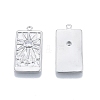 Brass Micro Pave Clear Cubic Zirconia Pendants KK-G432-06P-1