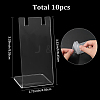 10Pcs L Shaped Acrylic Single Necklace Display Stands NDIS-SC0001-02A-2