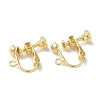 Rack Plating Brass Stud Earring Settings KK-F090-13LG-1