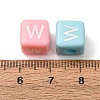 Opaque Acrylic European Beads AC-CBA7A73-01W-3