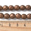 Electroplated Synthetic Non-magnetic Hematite Beads Strands G-S382-01F-2