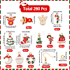 Christmas Theme DIY Alloy Enamel Dangle Earring Making Kit DIY-SC0025-87-2