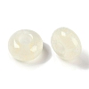 Resin European Beads with Glitter Powder RESI-F055-07D-2