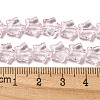Baking Paint Transparent Glass Beads Strands X1-DGLA-A07-T8mm-KD07-4