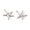 304 Stainless Steel Pendants STAS-G229-09P-01-2