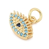 Brass Micro Pave Cubic Zirconia Pendants KK-U056-08G-2