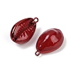 Spray Painted Natural Cowrie Shell Pendants SHEL-K006-49A-2