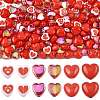 240Pcs 6 Styles Opaque Acrylic Beads SACR-FS0001-41-1