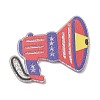 Independence Day Printed Transparent Acrylic Pendants OACR-B055-02C-1