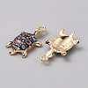 Alloy Enamel Pendants FIND-CJC0027-01G-03-2