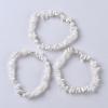 Natural White Moonstone Stretch Bracelets BJEW-JB03681-09-1