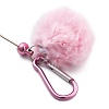 Aluminum Alloy Pom Pom Ball Beadable Keychain Bar HJEW-Q001-01A-3