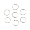 Brass Closed Jump Rings KK-D257-01P-09-1