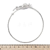 Lotus Alloy Arm Cuff Bangles for Girl Women LS-AJEW-A063-01D-P-5