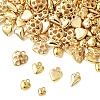 180Pcs 6 Styles CCB Plastic Pendants CCB-YW0001-79-1