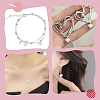 4Pcs 925 Sterling Silver Heart Charms STER-HY0001-11-5