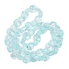 Electroplate Baking Paint Transparent Glass Beads Strands GL-CBA17FF-02K-1