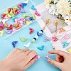 60Pcs 10 Colors AB Color Plated Acrylic Beads PACR-PH0001-11-3