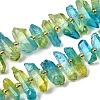 Electroplated Natural Quartz Crystal Beads Strands G-F800-D12-1