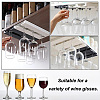 2Pcs Under Cabinet Mount Acrylic Stemware Organizer Holder ODIS-WH0030-19-5