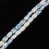 Transparent Electroplate Glass Beads Strands GLAA-Q099-G01-05-2