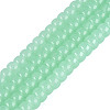 Imitation Jade Glass Beads Strands GLAA-NH0002-A01-B02-1