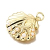 Brass ABS Plastic Pearl Pendants X-KK-V011-59G-2