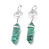 Synthetic Malachite Pointed Big Pendants G-D0021-01P-04-3