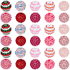 40Pcs 10 Colors Resin Rhinestone Beads RESI-PA0001-26B-1