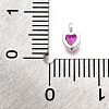 925 Sterling Silver Cubic Zirconia Charms STER-Q005-01A-B-3