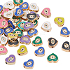 60Pcs Alloy Enamel Beads FIND-PA0001-34-1