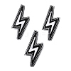 Lightning Bolt Polyester Computerized Embroidery Iron on Patches PATC-WH0001-78E-2