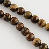 Natural Tiger Eye Round Bead Strands G-R203-4mm-1