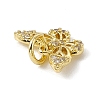 Brass Micro Pave Cubic Zirconia Charms ZIRC-F132-14G-3