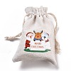 Christmas Cotton Cloth Storage Pouches LS-ABAG-M004-02J-3