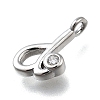 Brass Micro Pave Cubic Zirconia Pendants KK-B132-12P-D-2