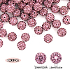 120Pcs Pave Disco Ball Beads RB-SC0004-84E-2